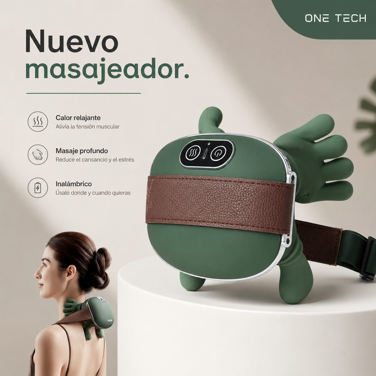 MASAJEADOR DE MANOS P/CUELLOS ESPALDA